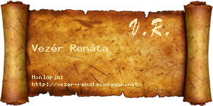 Vezér Renáta névjegykártya