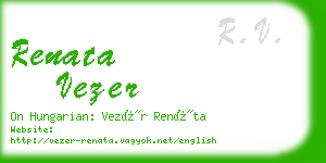 renata vezer business card